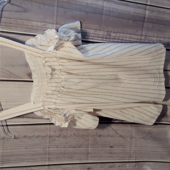 Pinstripe off the shoulder tunic medium - Picture 5 of 6